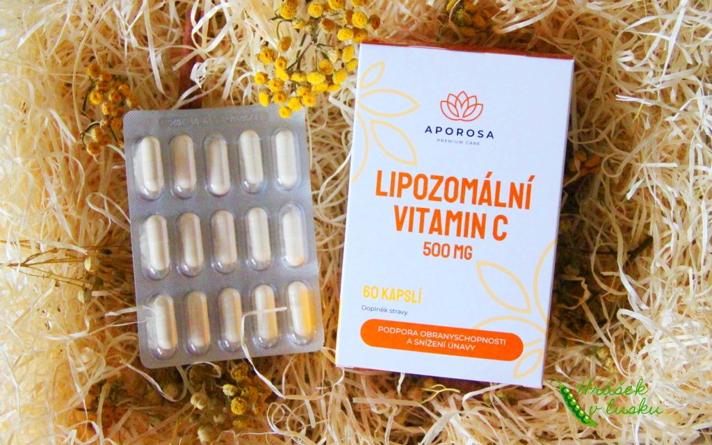 Recenze: Aporosa Lipozomální vitamin C 500 mg 60 kapslí